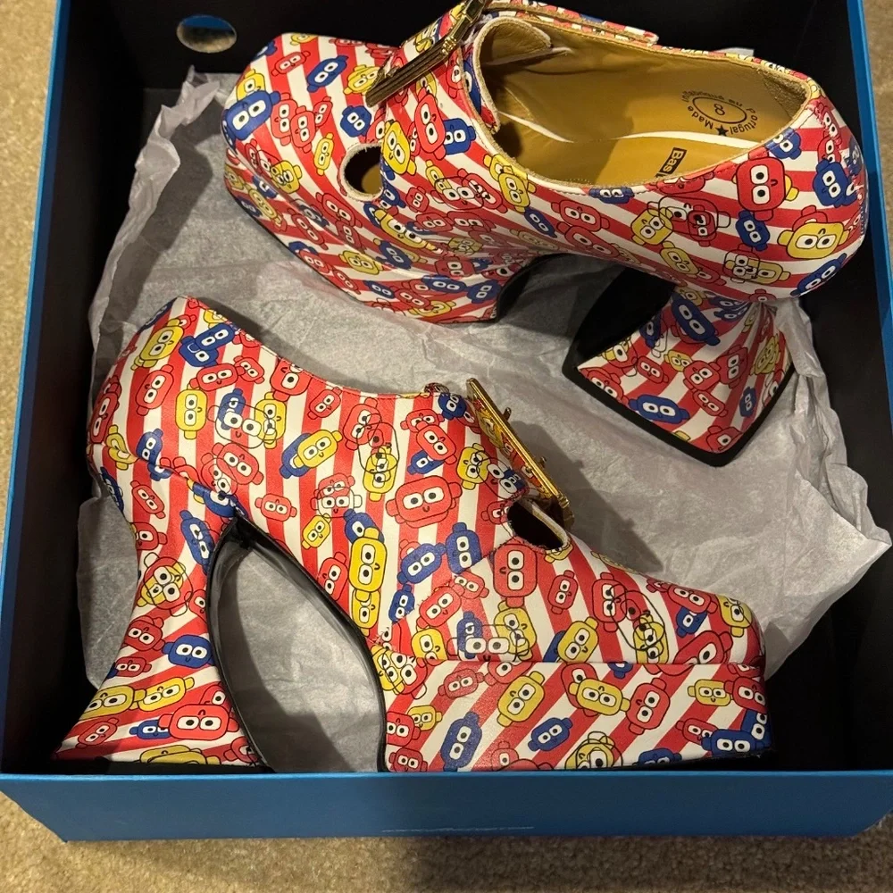 John Fluevog, size 8, colorful - Picture 2 of 3